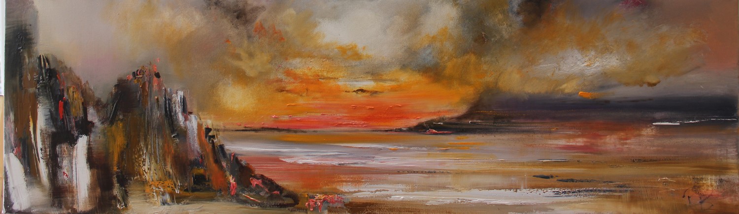 'A Clouded Sunset' by artist Rosanne Barr
